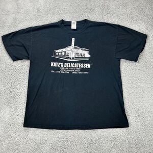 Katz’s Delicatessen Send a Salami To Your Boy in the Army Black Shirt XL
